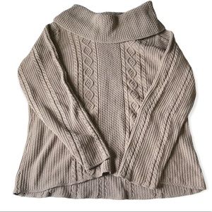 Croft and Barrow Brown Knit Turtleneck